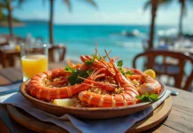 Délices culinaires près de la plage publique de Carras